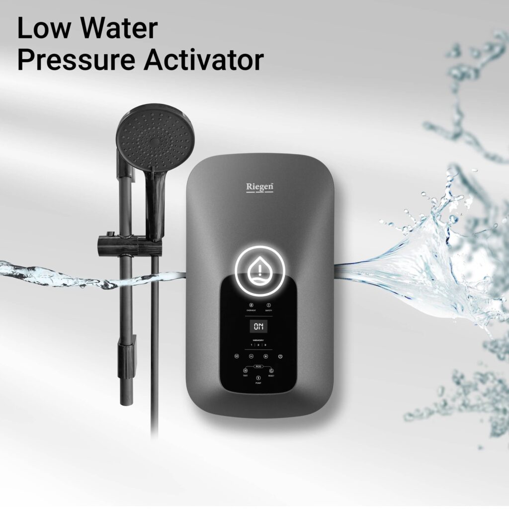 Low water pressure activator for Riegen Instant Water Heater